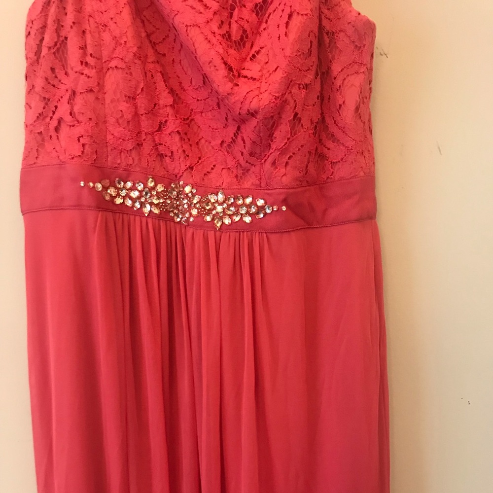 Pink/ Salmon long dress